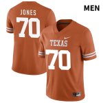 Texas Longhorns Men's #70 Christian Jones Authentic Orange NIL 2022 College Football Jersey OHD37P8K